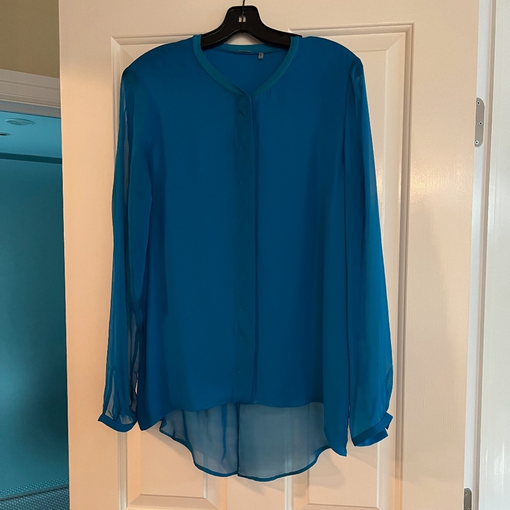 Elie Tahari High Low Silk blouse